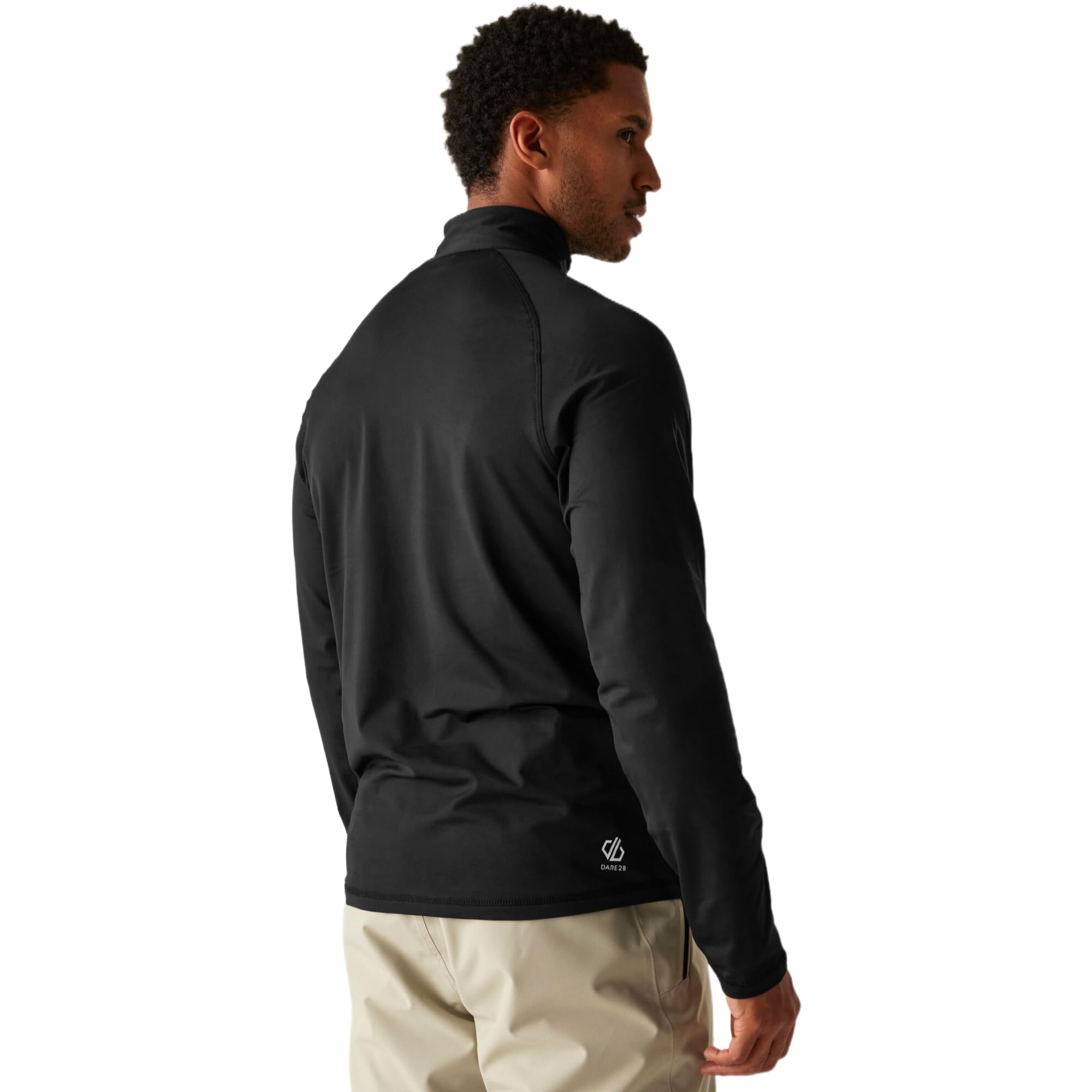 Dare 2b Herren Fuse Up Ii Core Stretch Lightweight Quick Drying Half Length Zip Inner Zip Chin Guard Dehnbare Mittelschicht (1er Pack)
