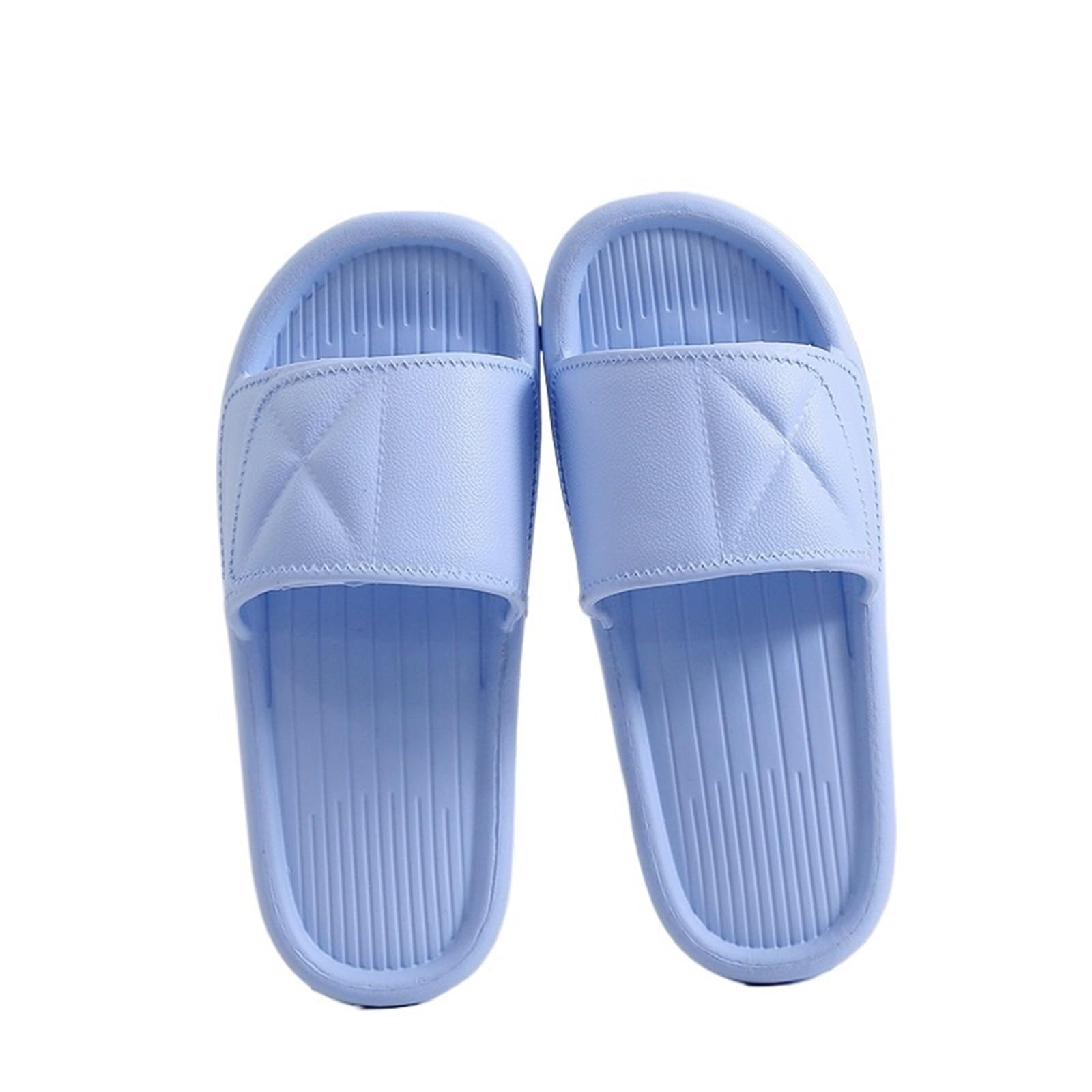 ERHTGUO Women Soft Sole Cloud Slippers Thick Platform Indoor Outdoor Beach Sandals Summer EVA Non Slip Flip Flops(SKY BLUE,38-39)