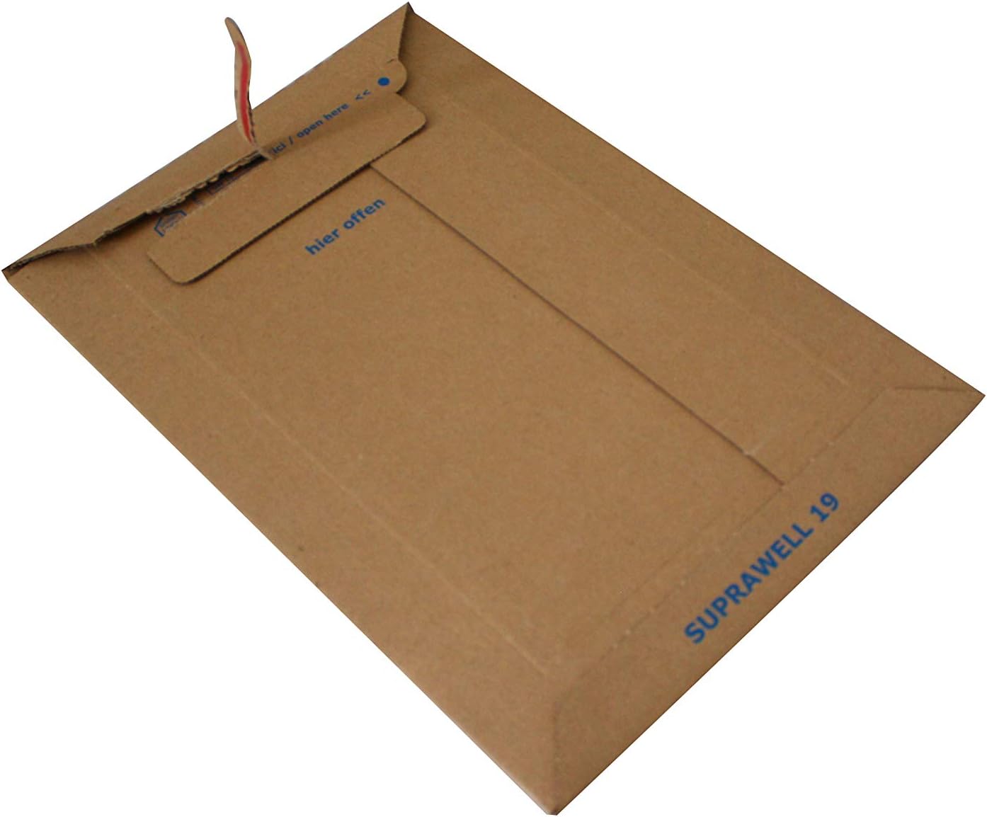 Carte Dozio - Rigid cardboard envelopes with short opening for shipping - int. mm 200x280-25 pcs per pack