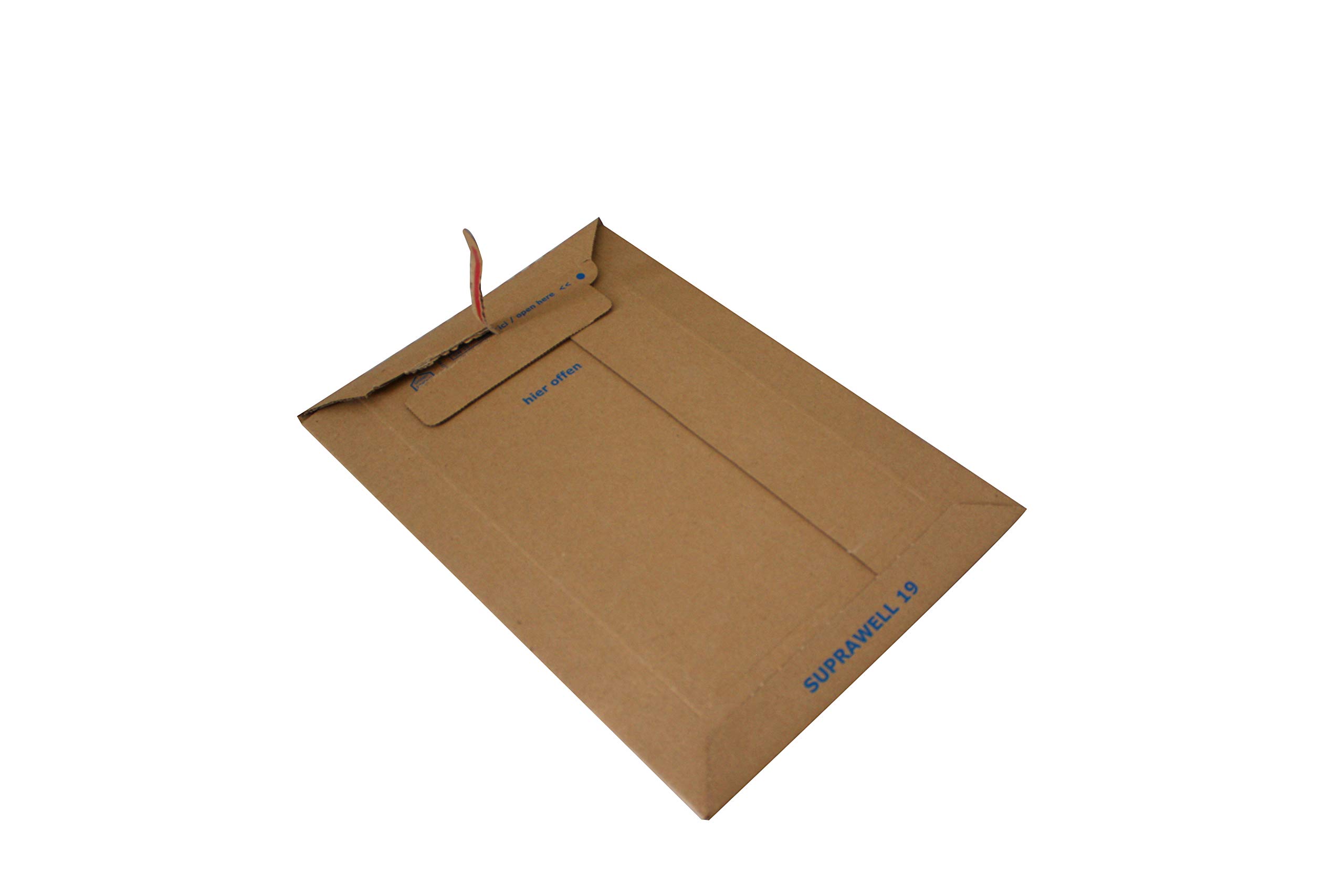 Carte Dozio - Buste rigide in cartone con apertura lato corto per spedizioni - F.to int. mm 250x353-25 pz a conf.