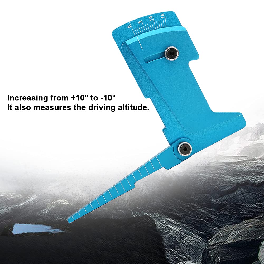 Strumento per Auto RC Strumento per Calibro per Auto RC Regolabile per Altezza Auto RC Cerchione per Camber Angolo per Righello Strumento per Smistamento per Giocattoli Telecomandati Auto Fuo(blu)