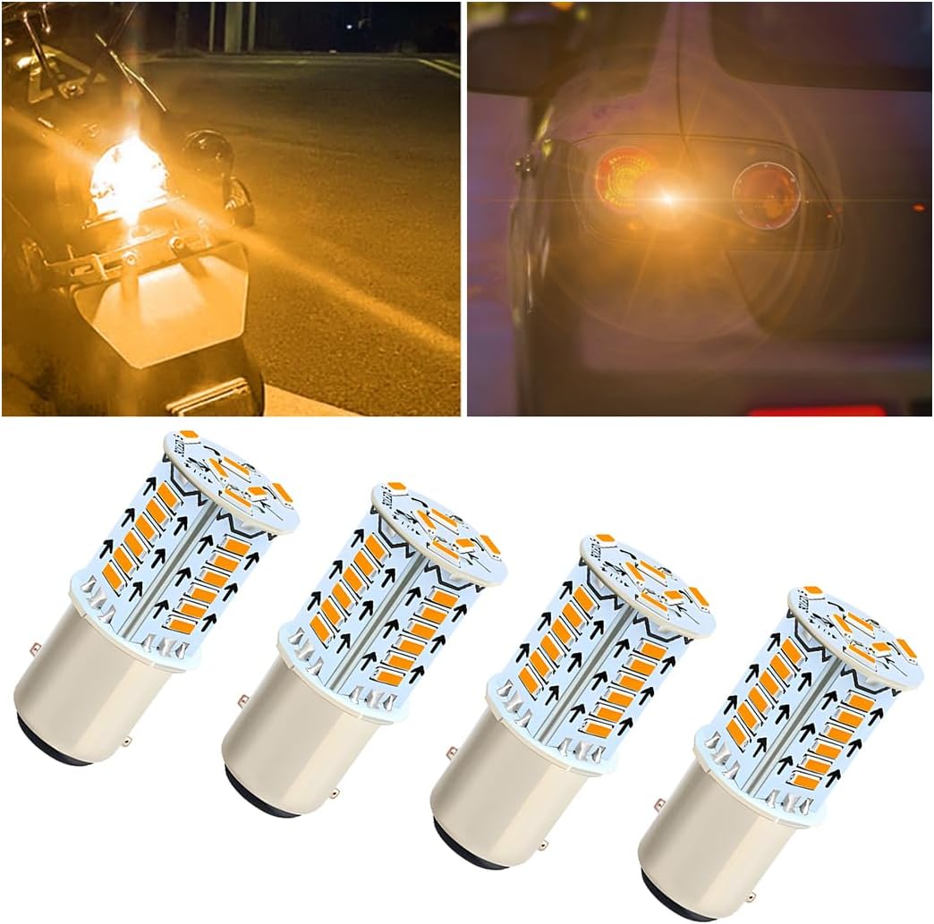 BESULEN 1157 Car LED Bulbs, 4PCS Super Bright LED Backup