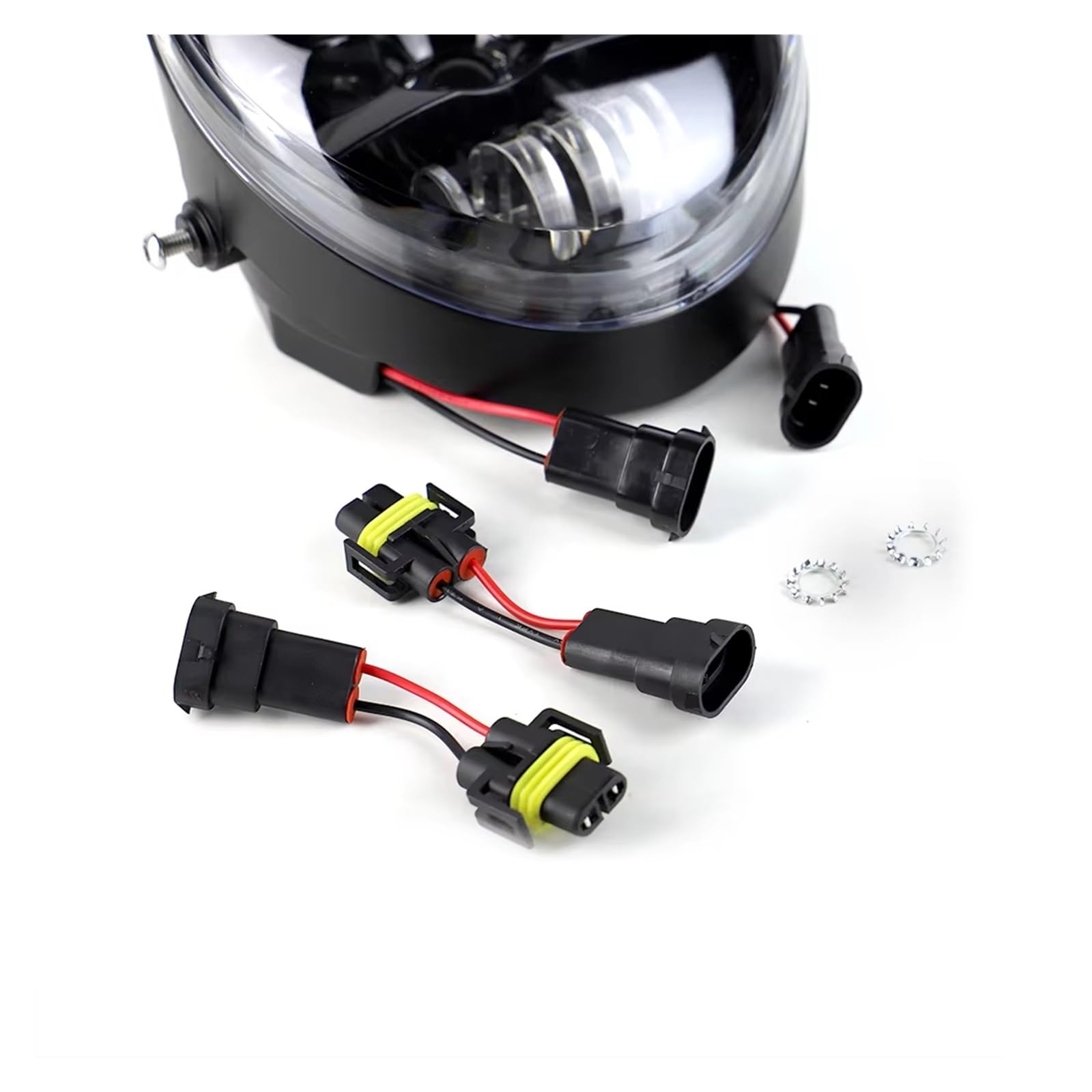 Conjunto Faro Motocicleta Nuevo Faro LED para Motocicleta 60W, Vrod Faro Delantero LED Alto/bajo para V Rod VRSCF VRSC VRSCR 2002-2014 2015 2016 2017 Faro Delantero Moto