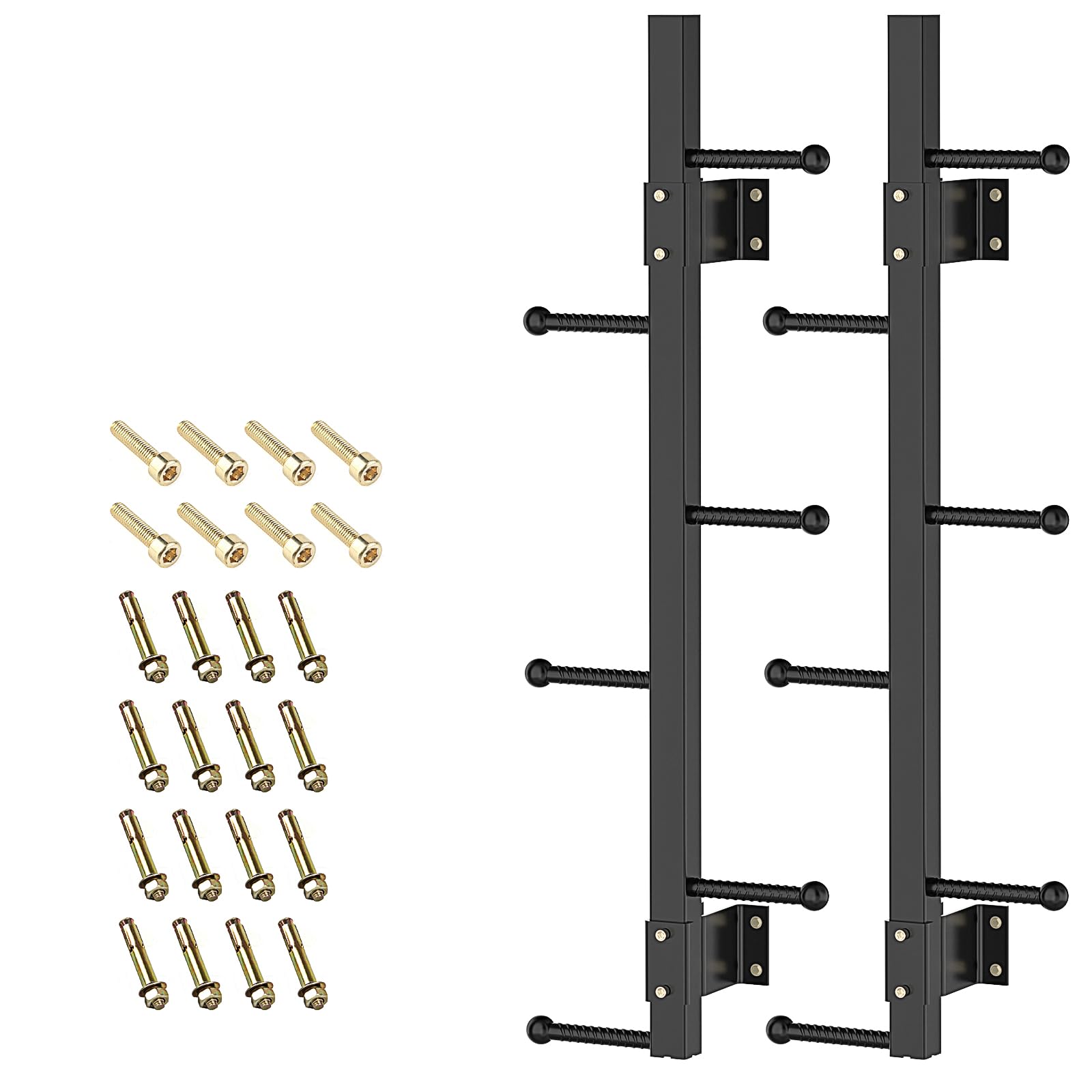 Photo 1 of Window Well Egress Ladder, Heavy Duty Steel Fire Escape Ladders, Non-Slip Wall Mounted Window Basement Egress Ladders(2PCS, 550LBs Loading)