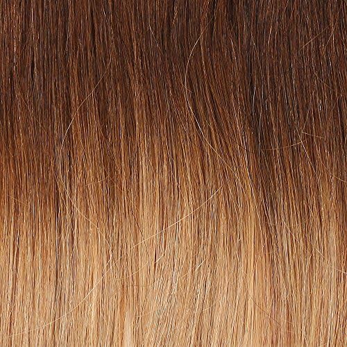 Elailite One Piece Hair Extension Real Human Hair Clip in - Thin Type - Remy Hair Weft Straight 3/4 Half Head (#1B Natural Black, 8 Inch (40 g))