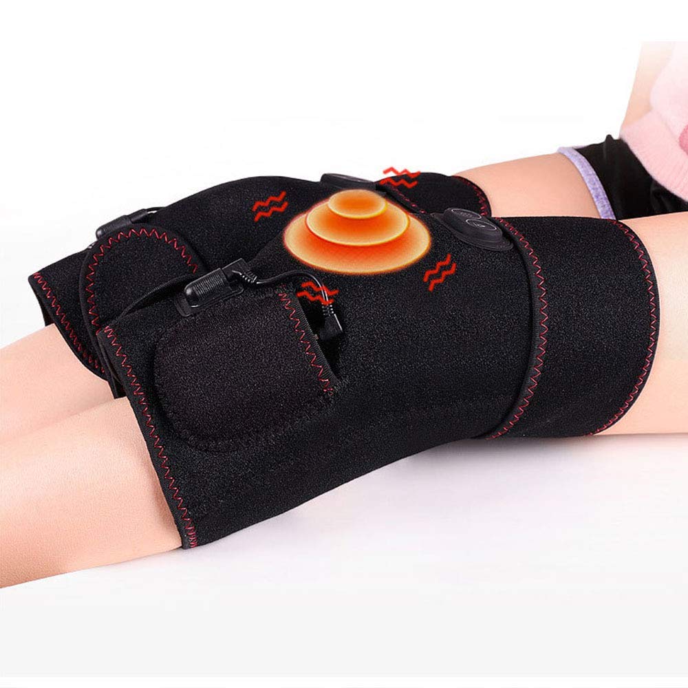 Heat Massage Knee Pads Electric Knee Wrap Wireless Rechargeable 1 Pair Enjoy Heat Therapy Anytime Anywhere yynha