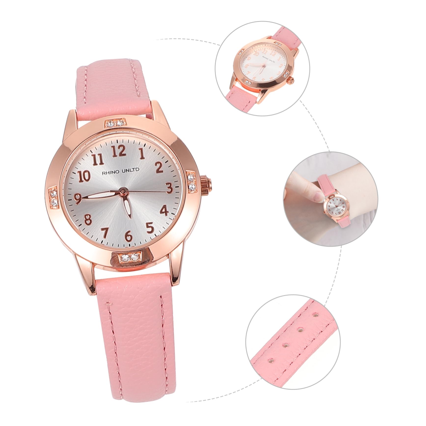 SOIMISS 3piezas Reloj De Pulsera Luminiscente y Resistente Al Agua para Diseño Práctico y