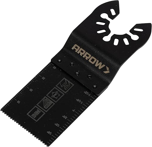 Miniatura 7 de Arrow OSC125K-3A Paquete de cuchillas oscilantes para madera duramadera blanda, metal, PVC, paneles de yeso, 1-38 pulgadas, 3PK