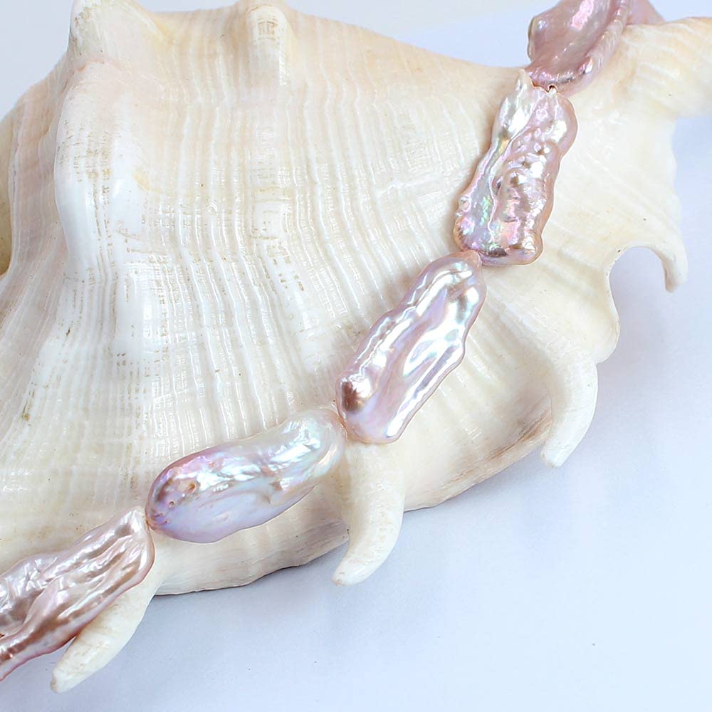 2 Rows 8mm Multcolor South Sea Shell Pearl Round Beads Bracelet 7.5 n
