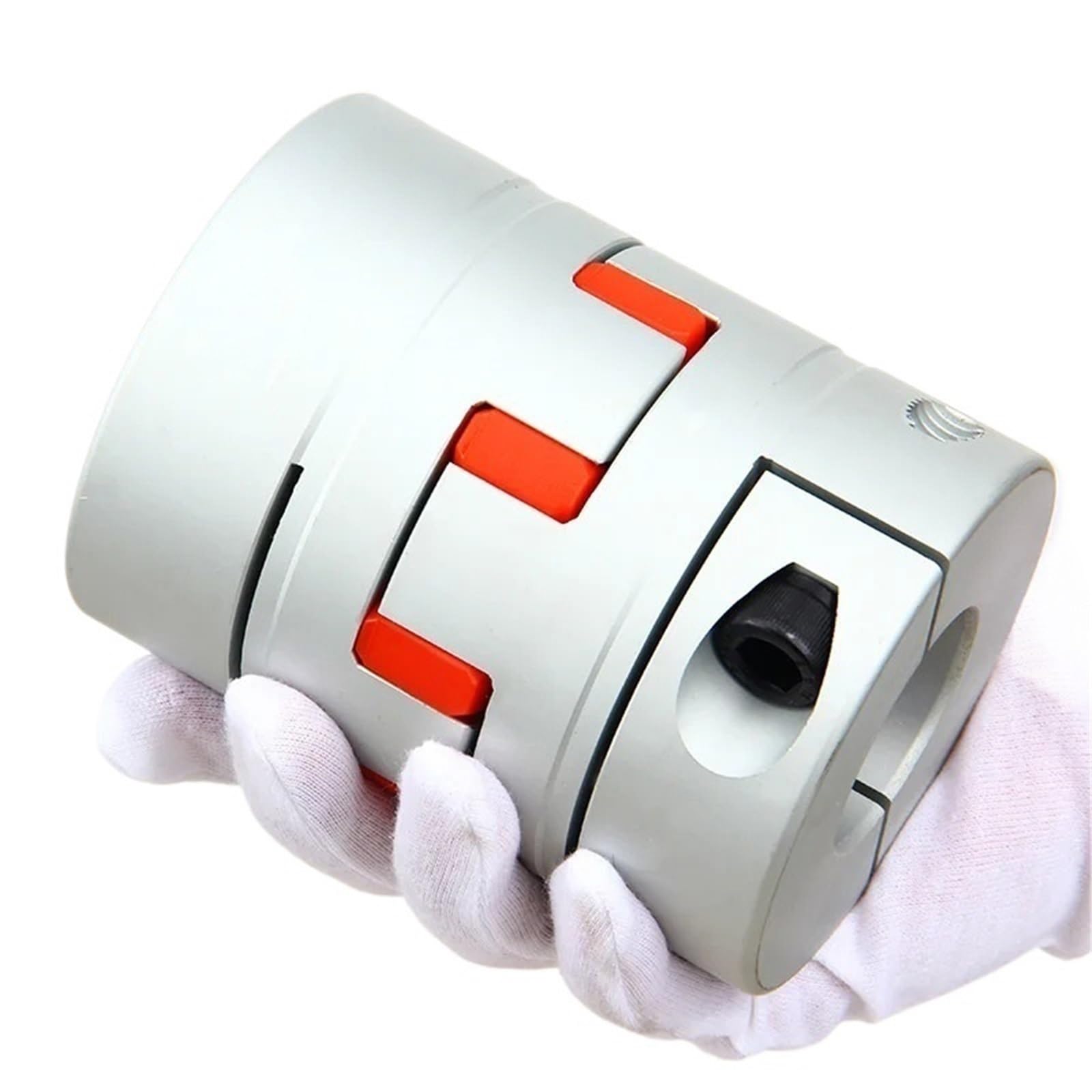 Conector flexible Acoplador D80 L114 de aluminio ciruela, conector de motor de acoplamiento de eje flexible, 80 x 114 mm, CNC Extensión de sujeción(22mm to 42mm)
