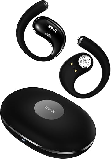 truke New Launch ResonanceX Open Ear Wireless Earbuds, 24-bit Spatial Audio, 70Hrs Playtime with Fast Charging, 16mm Titan...