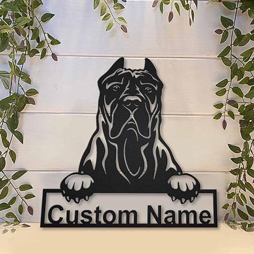 Miniatura 3 de zouwii Letrero de madera personalizado para perro Presa Canario  Cartel de madera personalizado para perro Presa Canario  Regalo divertido para