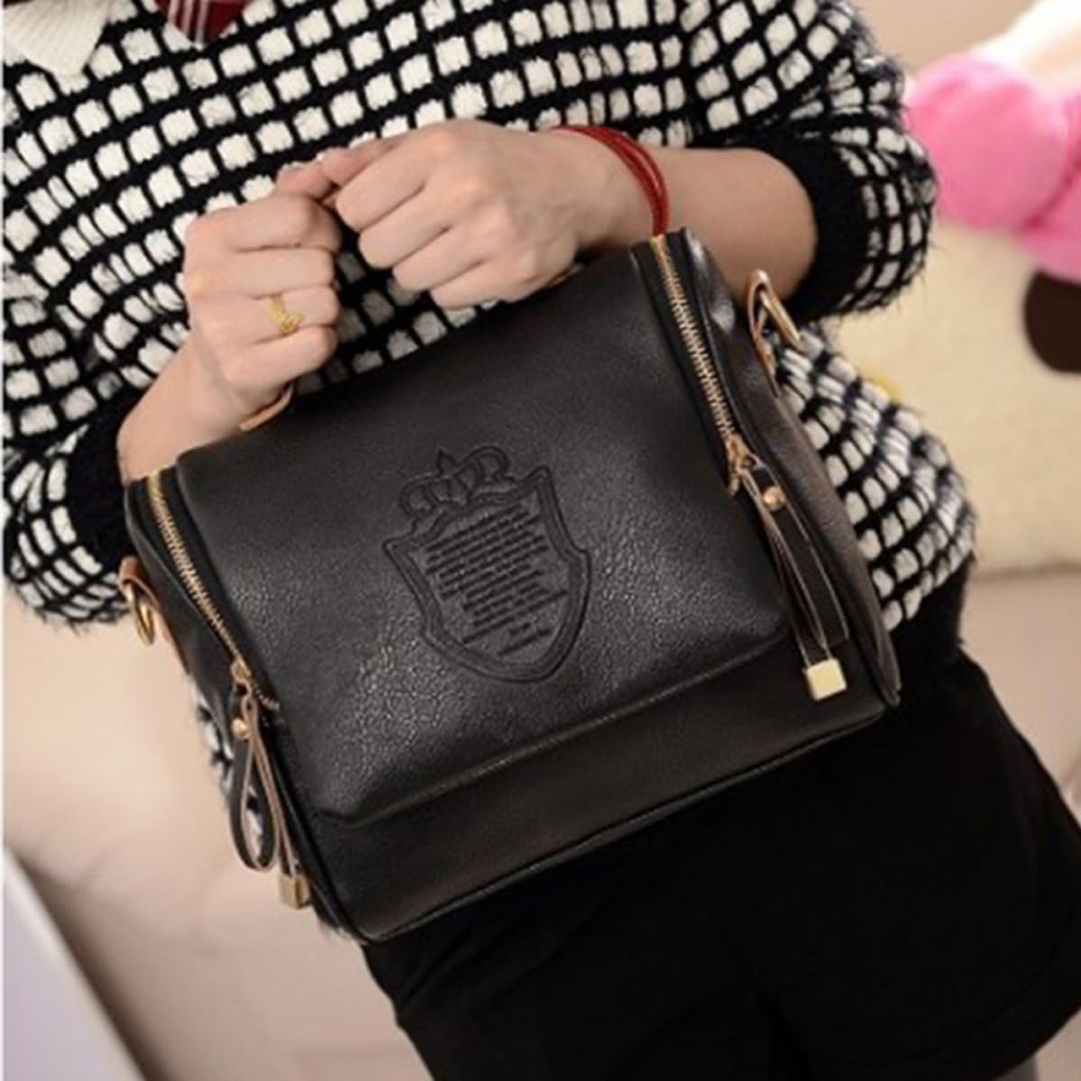 Women Handbag PU Shoulder Satchel for Shopping and Formal Occasions