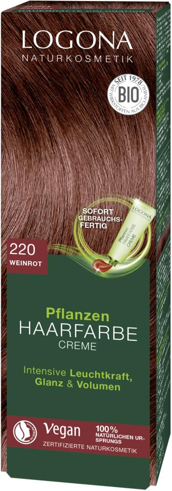 Pflanzen Haarfarbe Creme 220 weinrot 6 x 150 ml