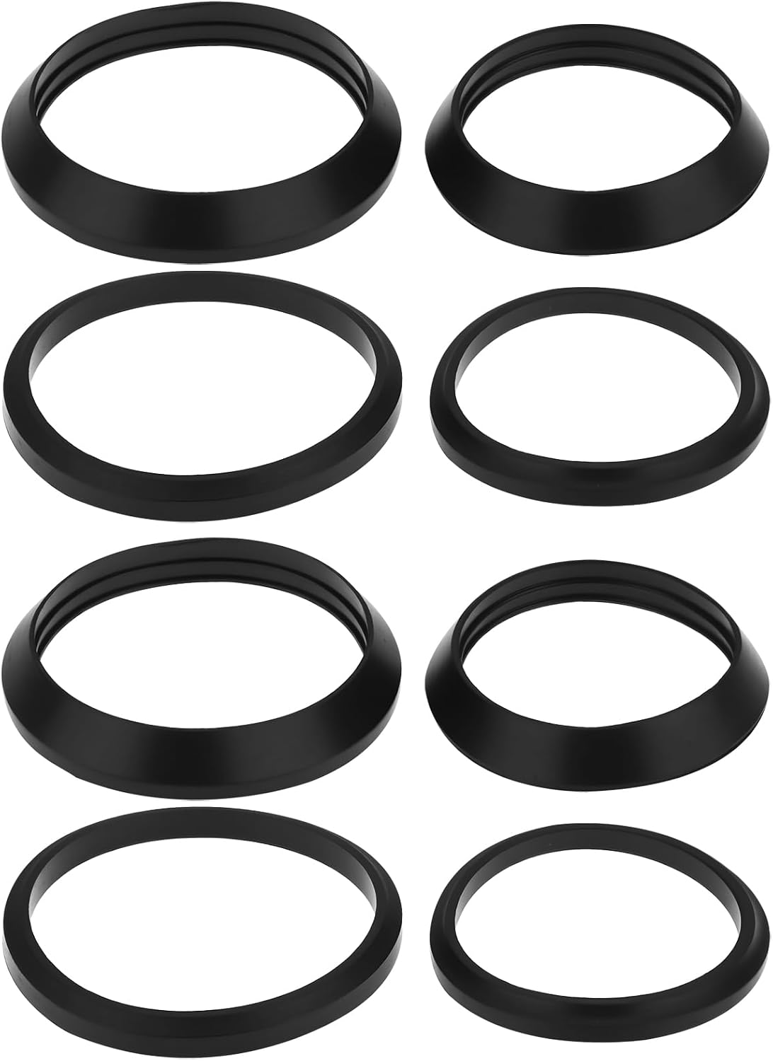 SING F LTD 8Pcs Trap Inlet Outlet Rubber Washer Mixed Pack,1 1/4 and 1 1/2 Washers for Basin, Bath, Kitchen Sink Plumbing Seals