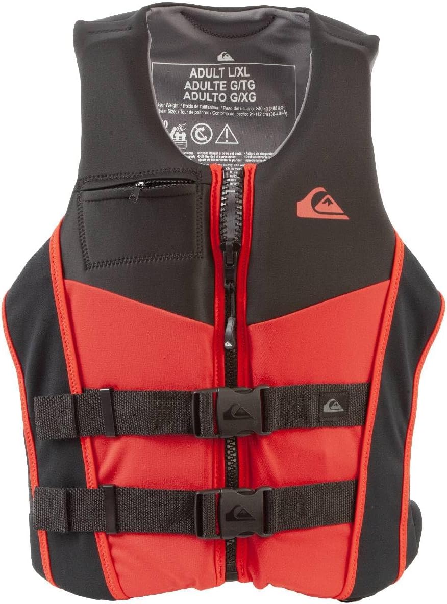Chaleco salvavidas para hombre, aprobado por USCG y Transport Canada, PFD tipo III, chaleco salvavidas resistente a los rayos UV de Evoprene para adultos, para esquí acuático, esquí acuático, wakeboard, rafting, navegación, deportes acuáticos