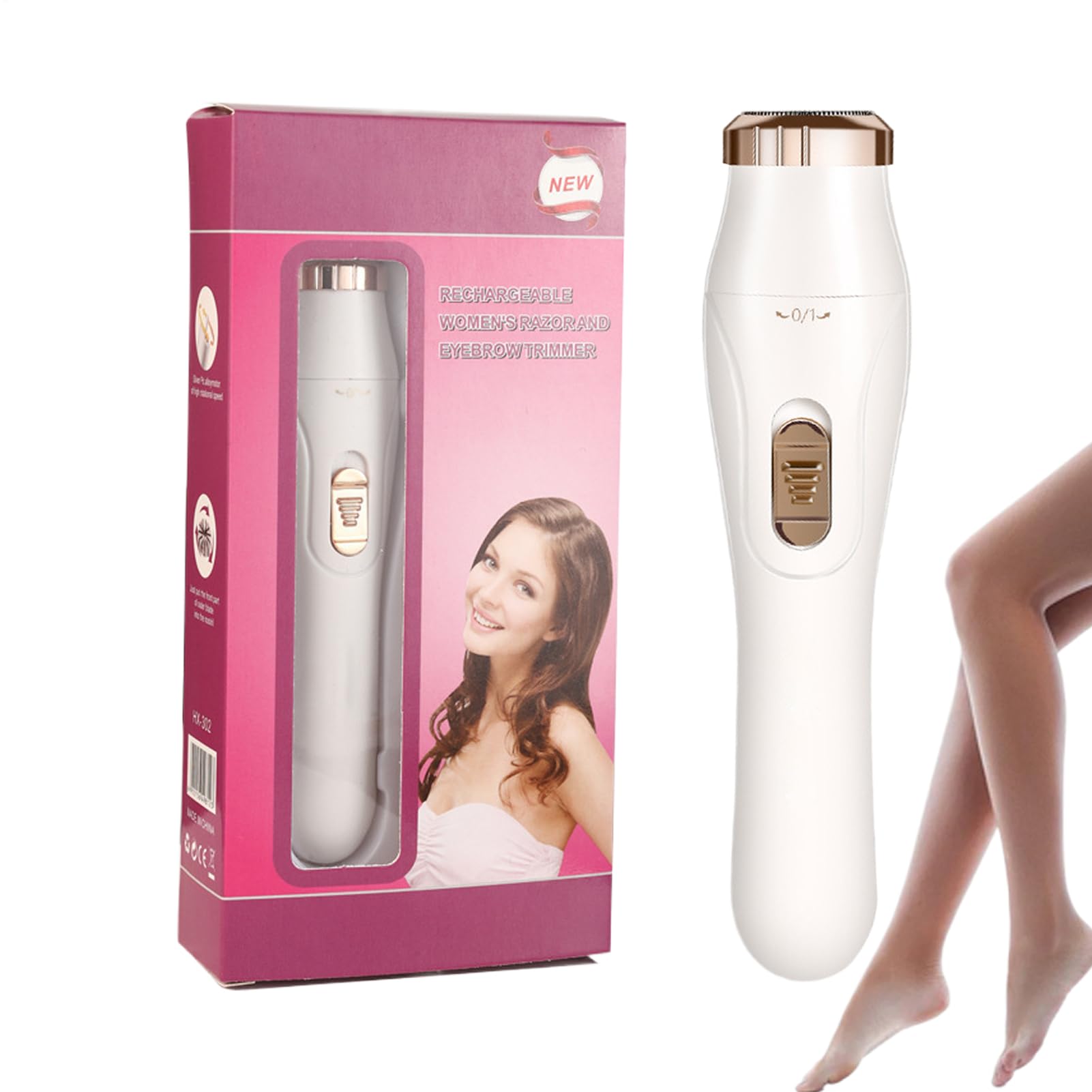 Afeitadora Mujer, Recargable Bikini Trimmer Women Lady Shaver Para Mujeres, 3 En 1 Rasuradora Mu-jer Zona Intima, Recortadora Mujer Zona Intima, Para Bikini Axilas Brazos Cara Nariz