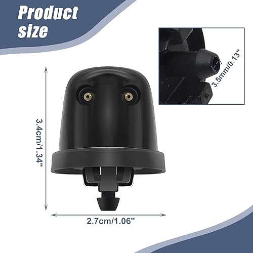 Miniatura 2 de XQSMWF Boquilla rociadora para parabrisas trasero compatible con Nissan Pathfinder 1996-2012 Xterra 2000-2015 compatible con Infiniti QX4 1999-2003