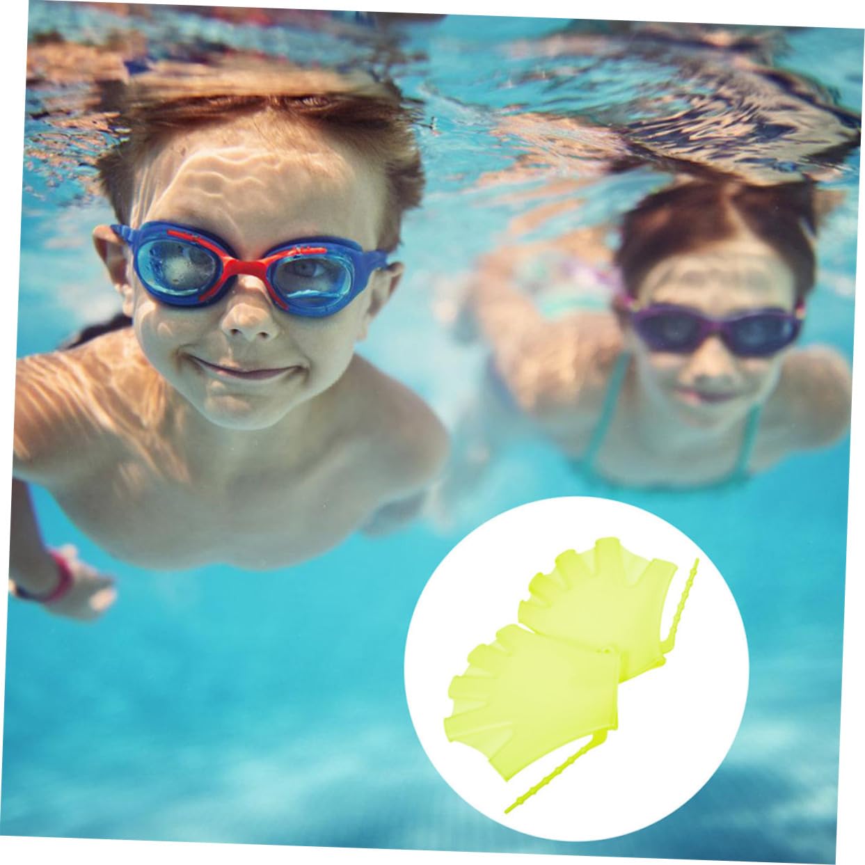 Toddmomy Per Silicone Palette Resistenti all per Allenamento Piscina per Surf E Sport Acquatici Regolabili E Confortevoli per Principianti 4 * 3