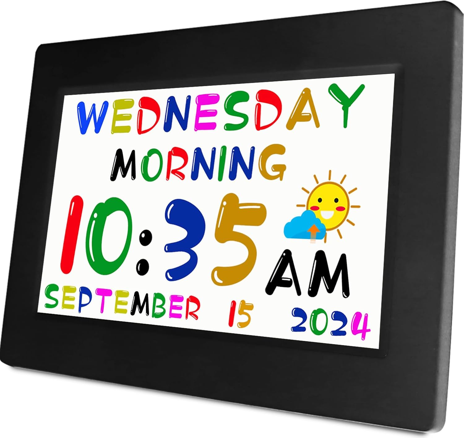 MASSII 2025 Digital Teaching Clock Talking Time 24 Alarms Custom Reminders Checklist to-Do List Auto DST Calendar Display