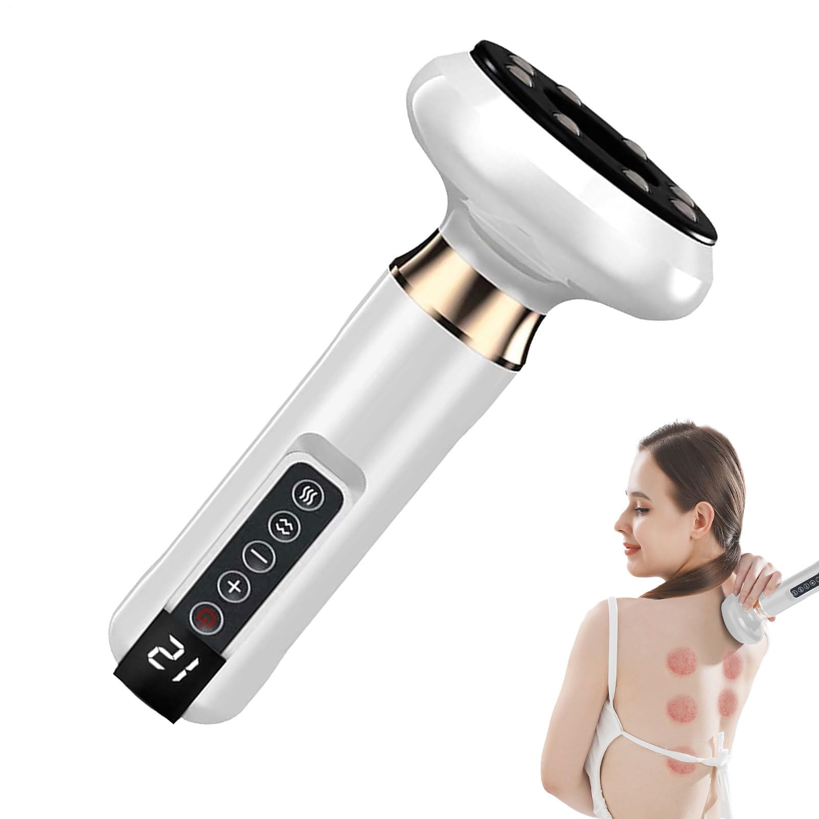 Outil Massage Anti-Cellulite Appareil Outil Raffermissant Éliminateur de | Machine de Sculpture Corporelle pour Graisse du Ventre Pour Entraînement, Beauté, Dos, Estomac, Ventre,