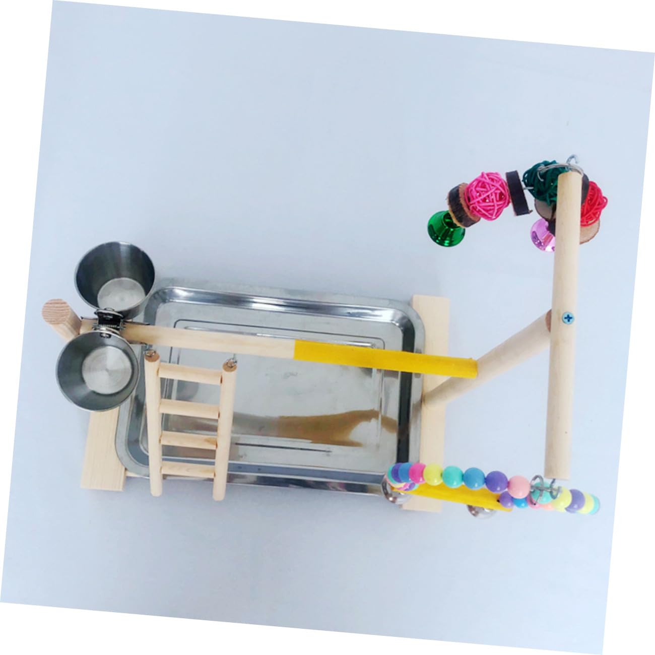 COLLBATH Vogelspielzeug Für Papageien Leiter-papageienspielzeug Papageien-stehständer Umweltfreundliches Und Sicheres Material Fördert Bewegung Und Koordination Für Nymphensittiche Und Sitt