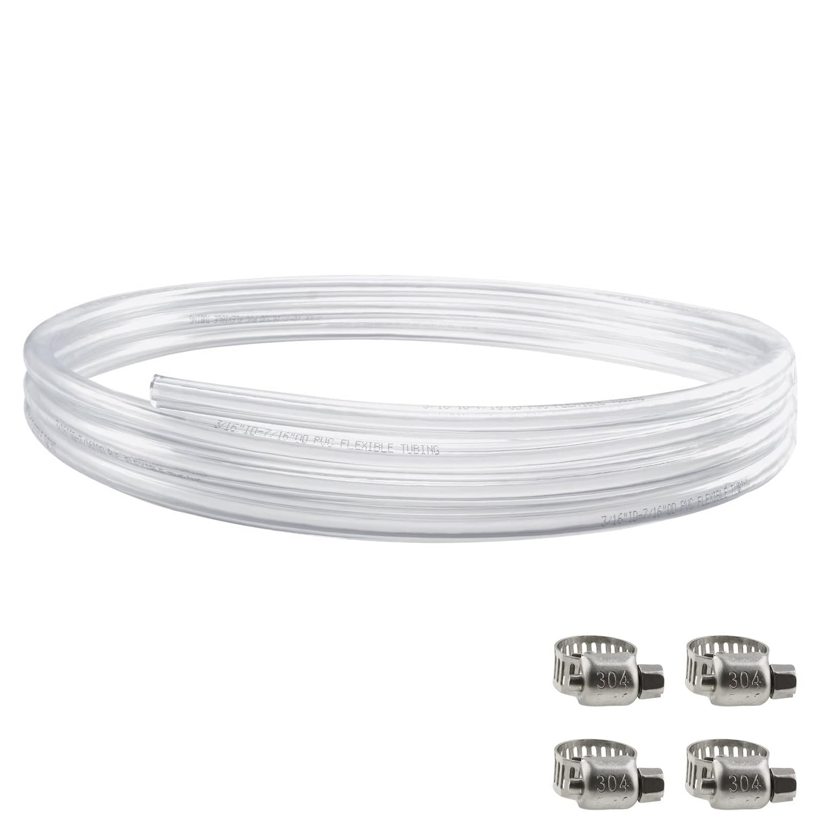 View 1 of 10 Feet- 3/16" ID 7/16" OD Beer Line Vinyl Tubing Keg Beer Line Replacement