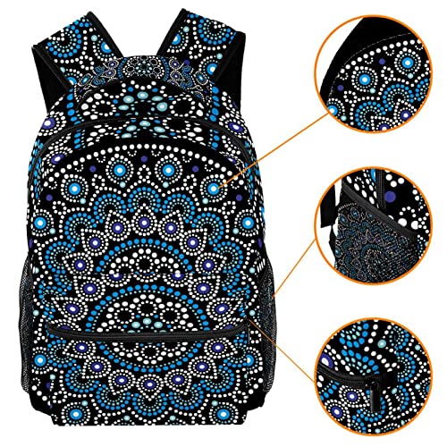 Sac à dos de voyage papillons bleu léger contre le mal de dos