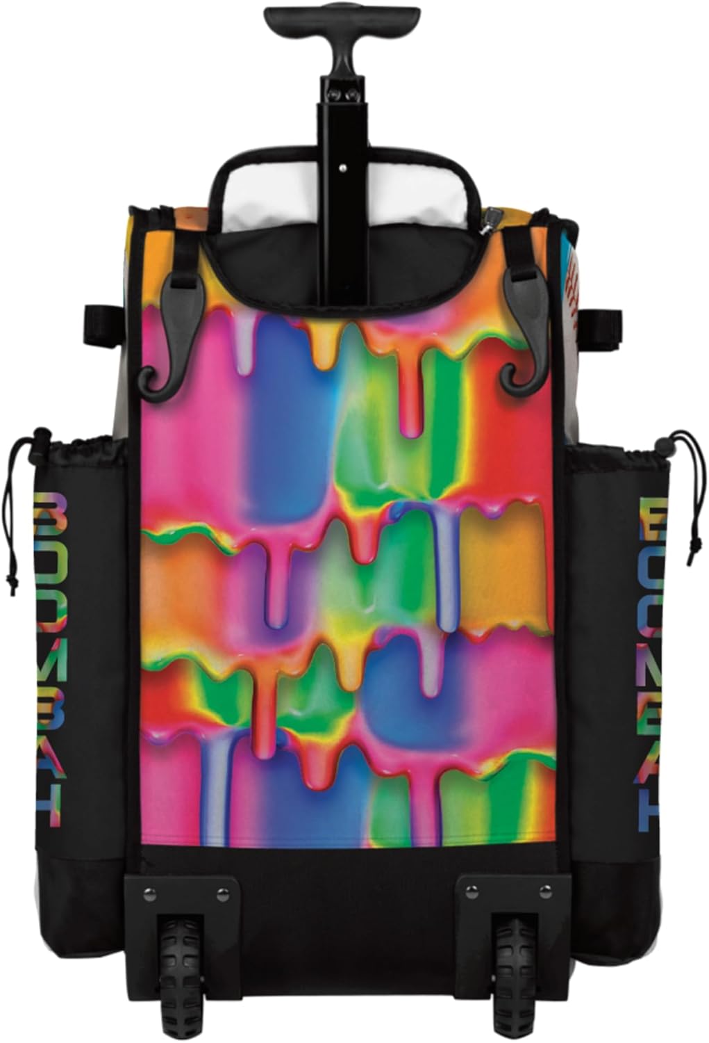 Boombah Rolling Superpack Baseball/Softball Gear Bag - Telescopic Handle - Holds 4 Bats - Wheeled Version - Baseball Slide Multi