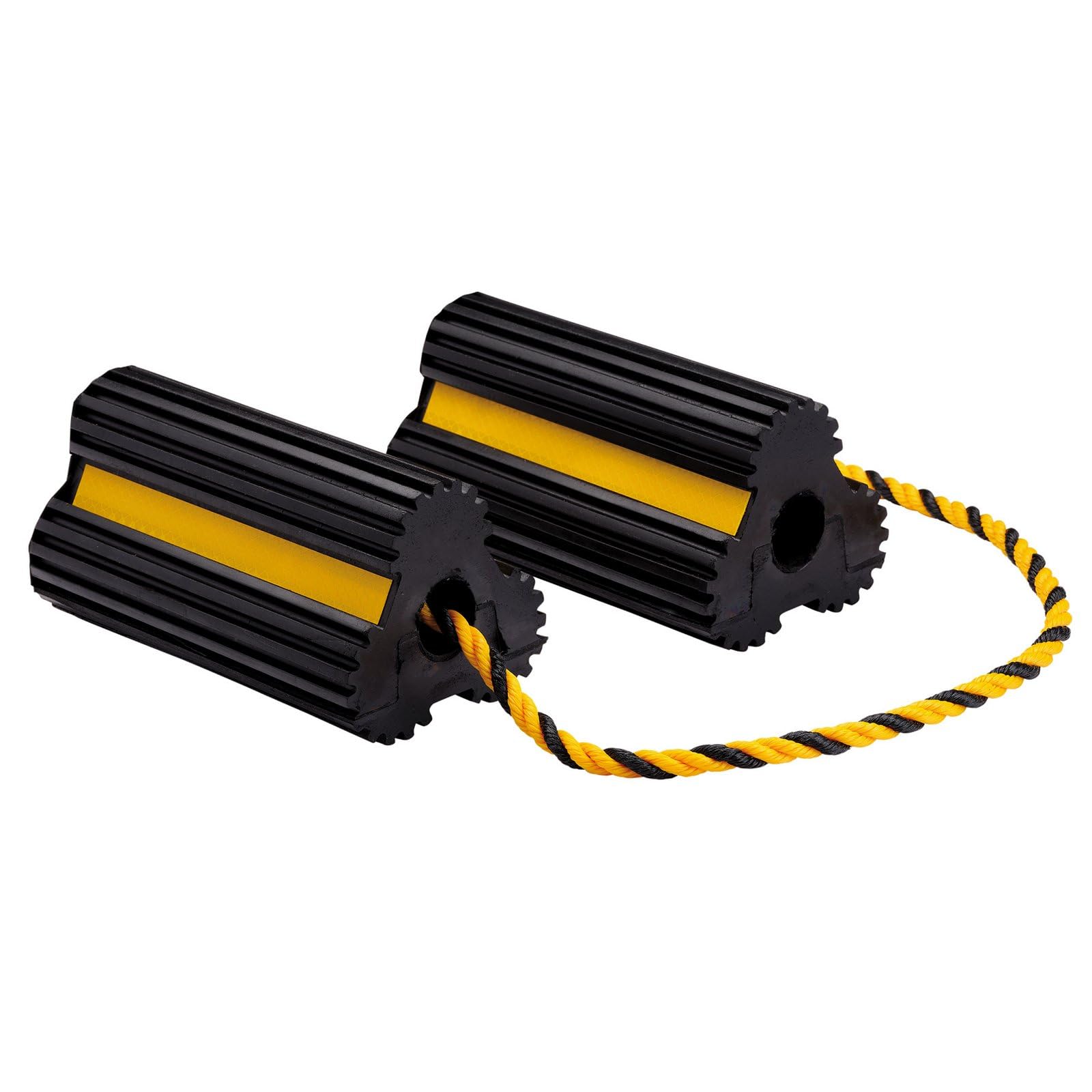 Draper Heavy-Duty Wheel Chocks - Pair Heavy Duty Rubber Wheel Chocks, 3 Tonne (Pair)