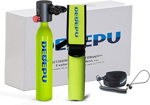 DEDEPU Tanque de buceo, Mini tanque de buceo de 0.5L, capacidad submarina de 5 a 10 minutos, mini tanques de buceo portátiles, mini tanque de buceo,