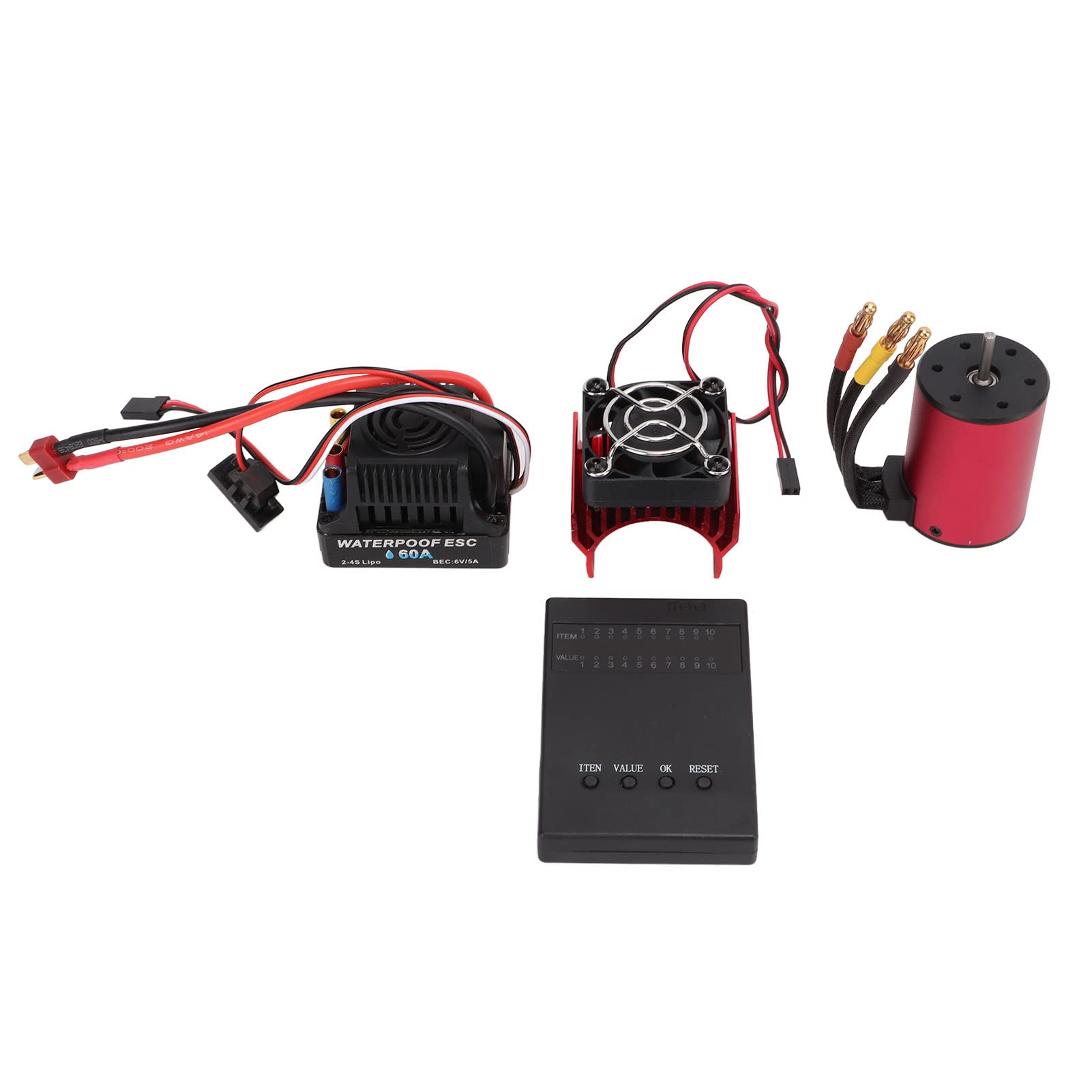 Zestaw Bezszczotkowego Silnika RC z 60A ESC do Samochodów 1/10