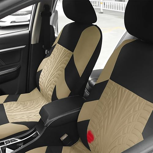 Miniatura 6 de Fundas de asiento delantero de automóvil, 2 protectores de asiento de cubo de poliéster, suaves y transpirables, cojines deportivos de alta calidad,