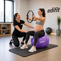 EDIFIT gimnasztikai labda pumpával, lila - 75 cm 8