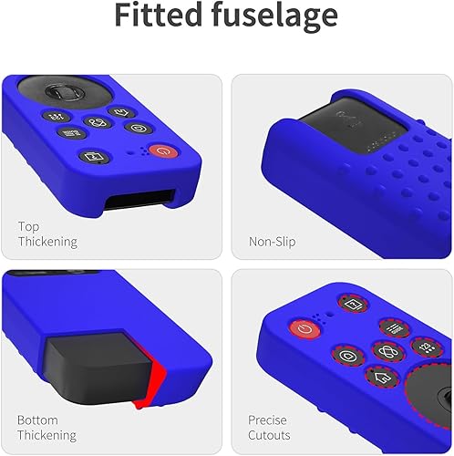 Miniatura 4 de Funda de silicona con control remoto para LG MR25GA, compatible con televisores inteligentes LG OLED 2025 C5, B5, G5, M5, con cordón (azul)