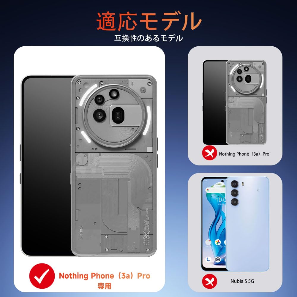 Nothing Phone (3a) pro 本体 + ケース2種類　等 Zapcase Back Case Cover for Nothing Phone (3a) Pro | Compatible