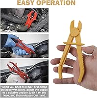 Vista 5 de Alicates de abrazadera de manguera de plástico, 6 piezas de alicates flexibles para mangueras de combustible, mangueras de freno de tuberías de gas