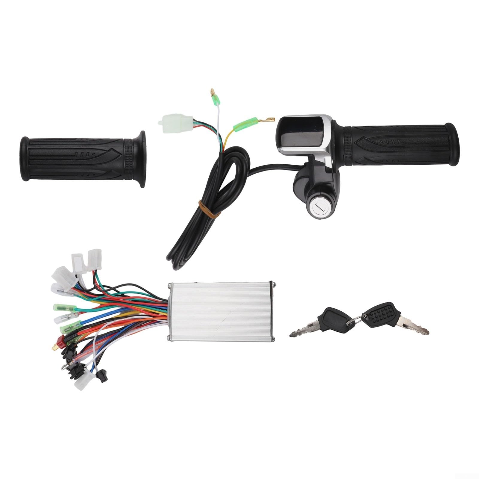 Kit de contrôleur de moteur sans balais avec affichage LCD, accélérateur pour vélo électrique 24 V, 36 V, 48 V, 250 W, système intelligent de croisière antivol