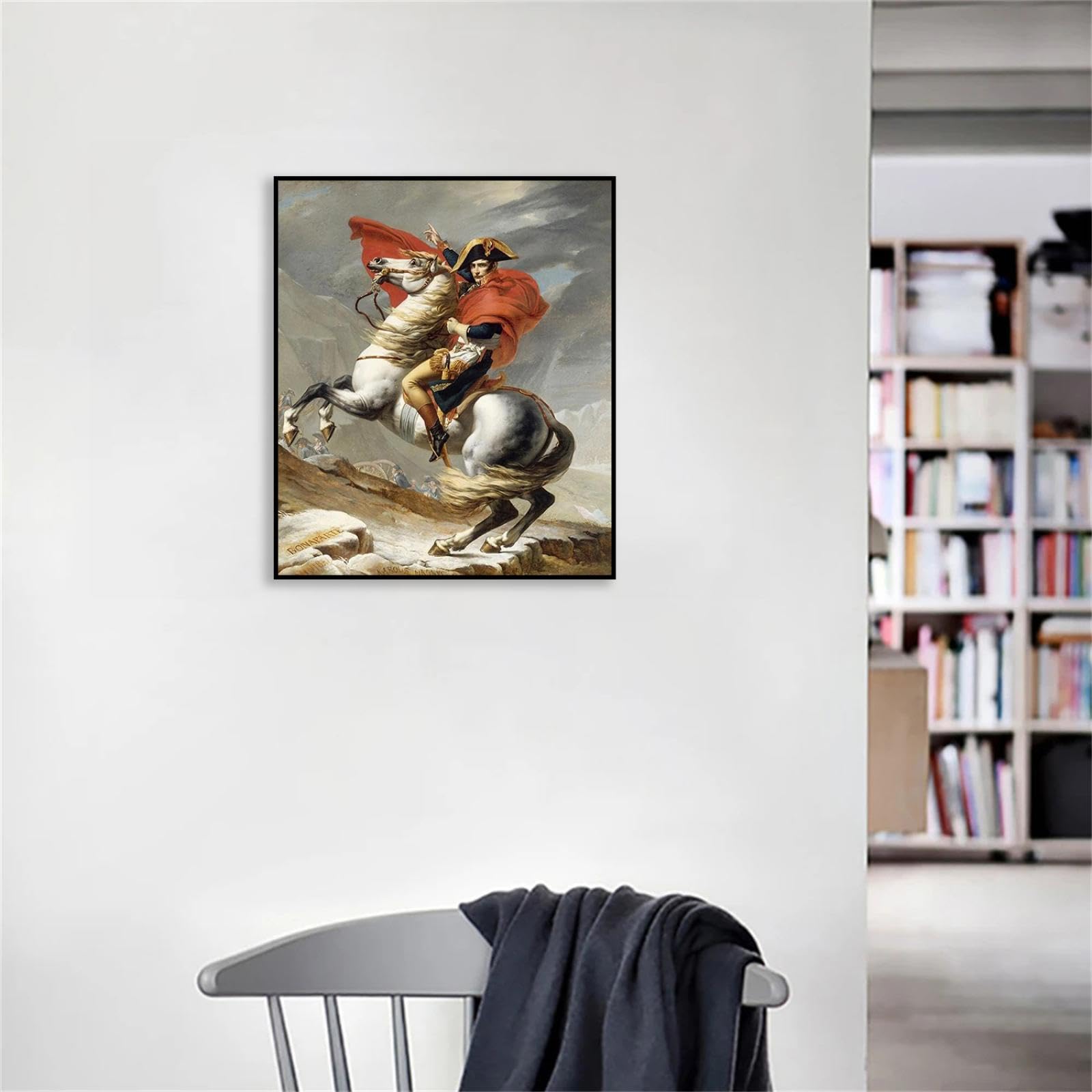 Jacques-Louis David Napoleon Crossing the Alps Canvas Oil Painting