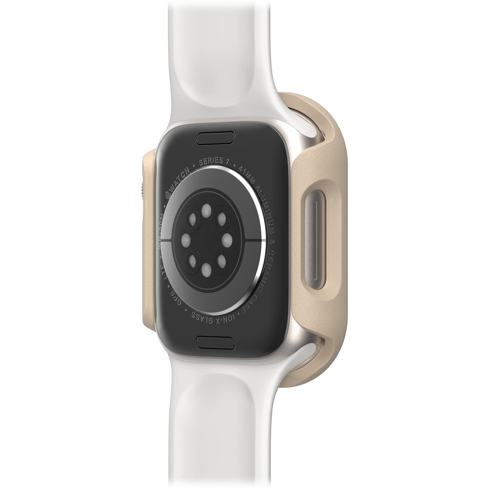 OtterBox Całodzienne etui na zegarek Apple Watch Series 9/8/7-41mm, Odporny na wstrząsy i upadki, elegancki futerał ochronny na zegarek Apple, chroni wyświetlacz i krawędzie, Beżowe