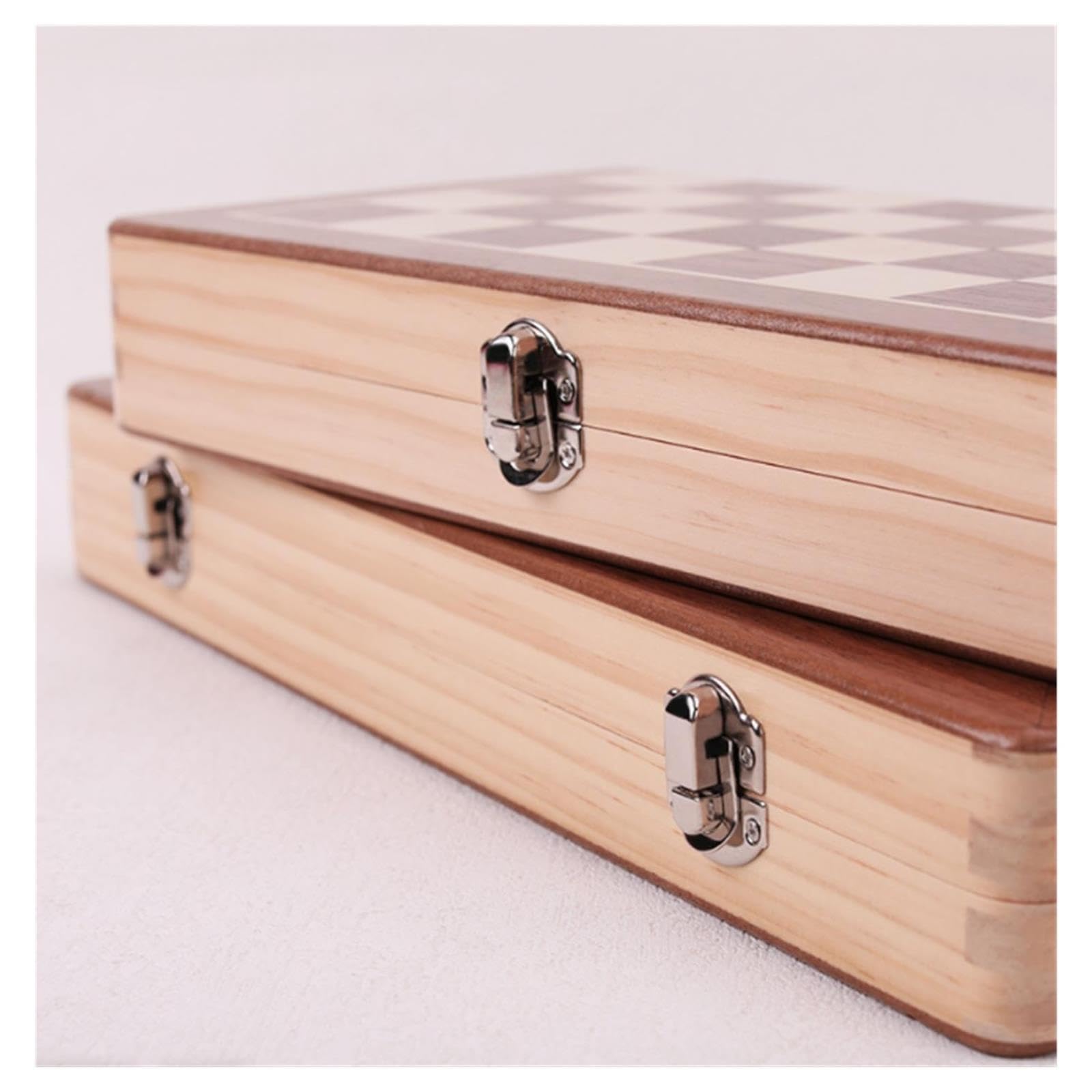 Set di scacchi in legno Scacchiera pieghevole non magnetica
