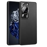 Case for Huawei P60 PRO&comma; Designed for Huawei P60 &sol; 60 Pro Case with Full Lens&comma;Slim & Tough&comma; Pocket-Friendly&comma;Huawei P60 Cover &lpar;Leather Black&rpar;