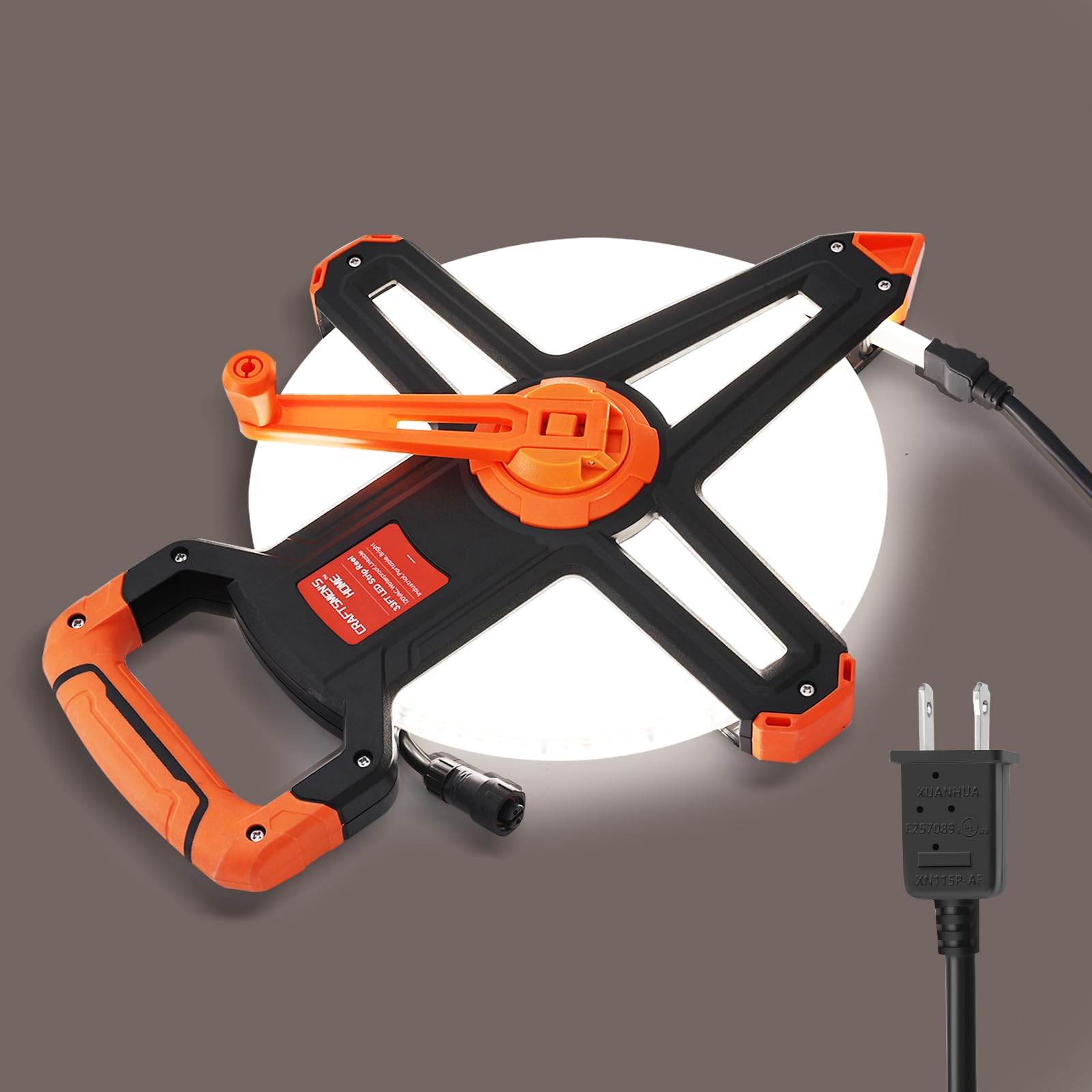 CRAFTSMEN'S HOME Construction String Light,Industrial LED Strip Light, Portable led Strip Light for Mine,Construction site, Outdoor,Underground, Temporary Work, Renovation, Jobsite,150w,15 000 lumens