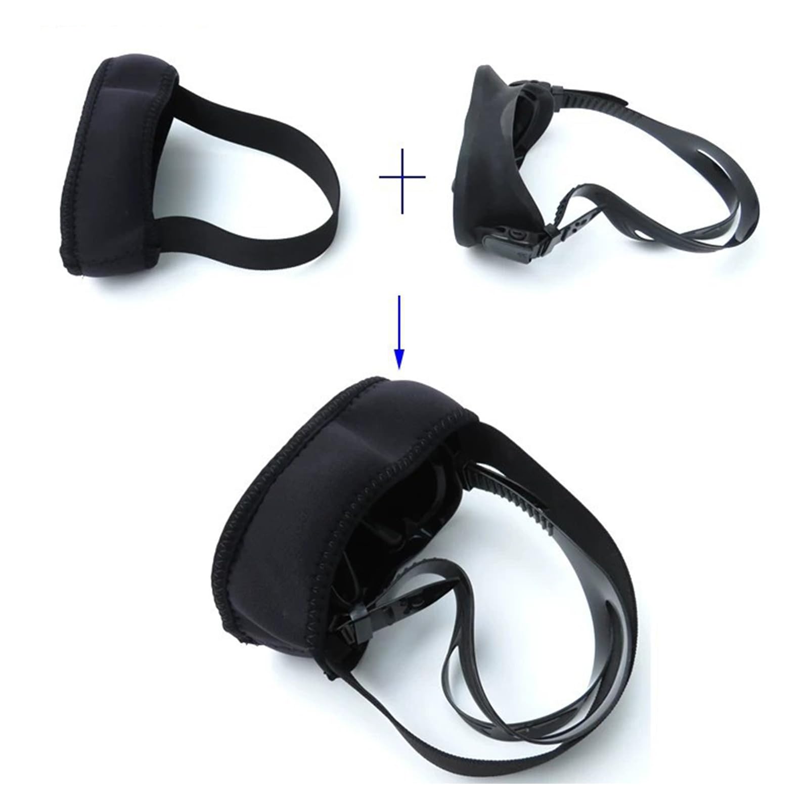 Occhialini da nuoto, maschera da snorkeling, maschera per immersioni profonde, con bordi morbidi e struttura facciale a prova di perdite
