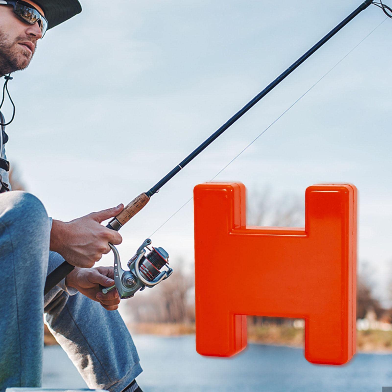 Marqueur De Bloc H Rouge Pour Pêche à La Carpe - En ABS, Flottant, Pour Organiser Et Marquer La Ligne