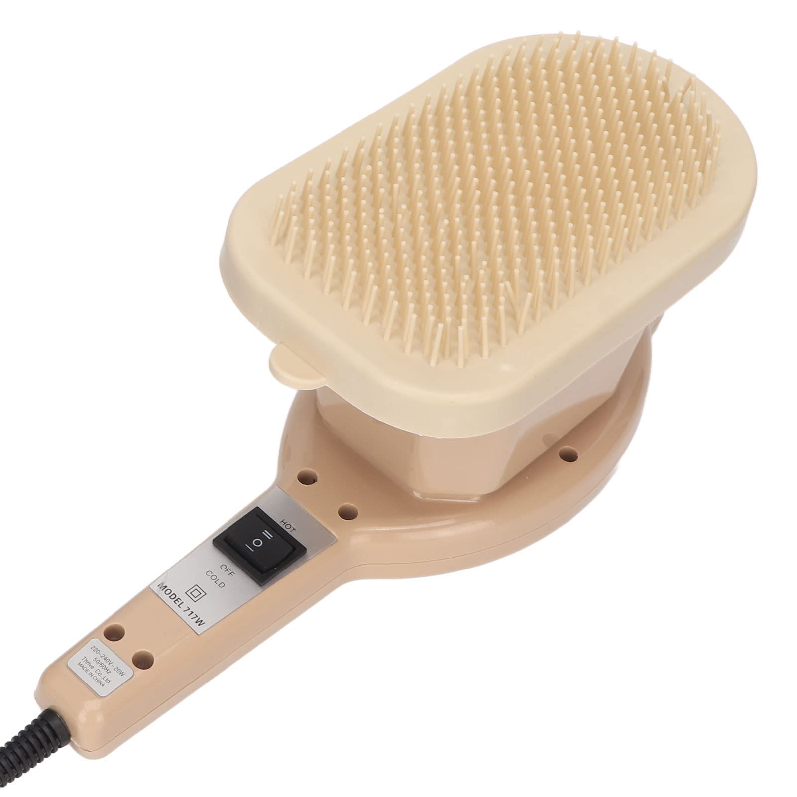 Tragbare Elektrische Rückenmassagegeräte, 55 Grad Eisen Geformt Heiße Kompresse Körpermassagegerät, Handheld-Cellulite-Massagegerät Körperformungsmaschine mit 3 Köpfen, für Muskeln