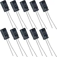 Capacitor Eletrolítico 100uF 25V - Kit 10 Peças