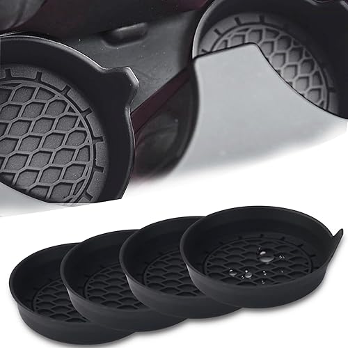 Pincuttee Juego de 2 posavasos de silicona para automóvil, portavasos de automóvil, portavasos antideslizantes para automóvil, accesorios para el