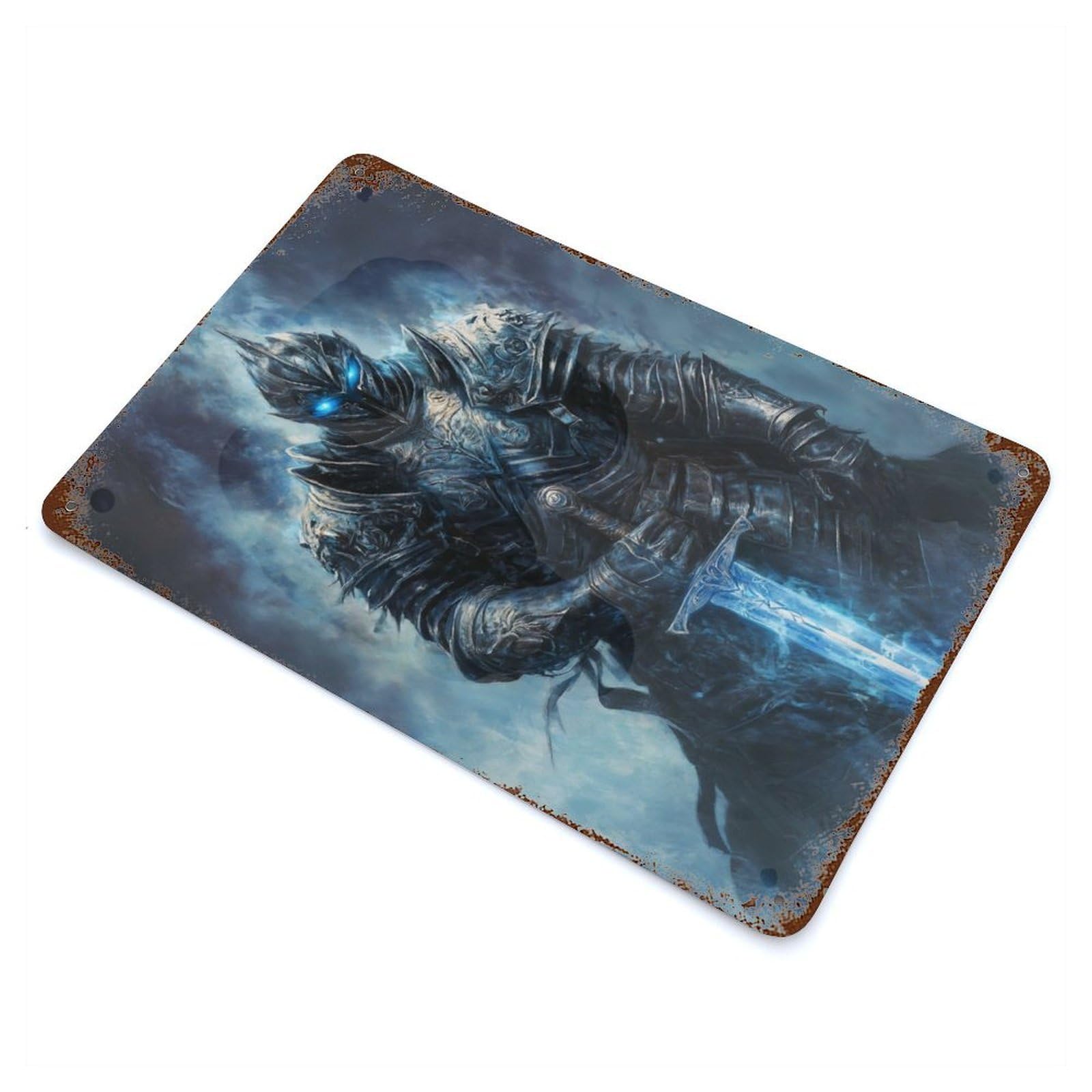 The Frozen Guardian Decorative Tin Sign 11.8"x7.9", Retro Wall Decor for Living Room, Hallway And Home Decor