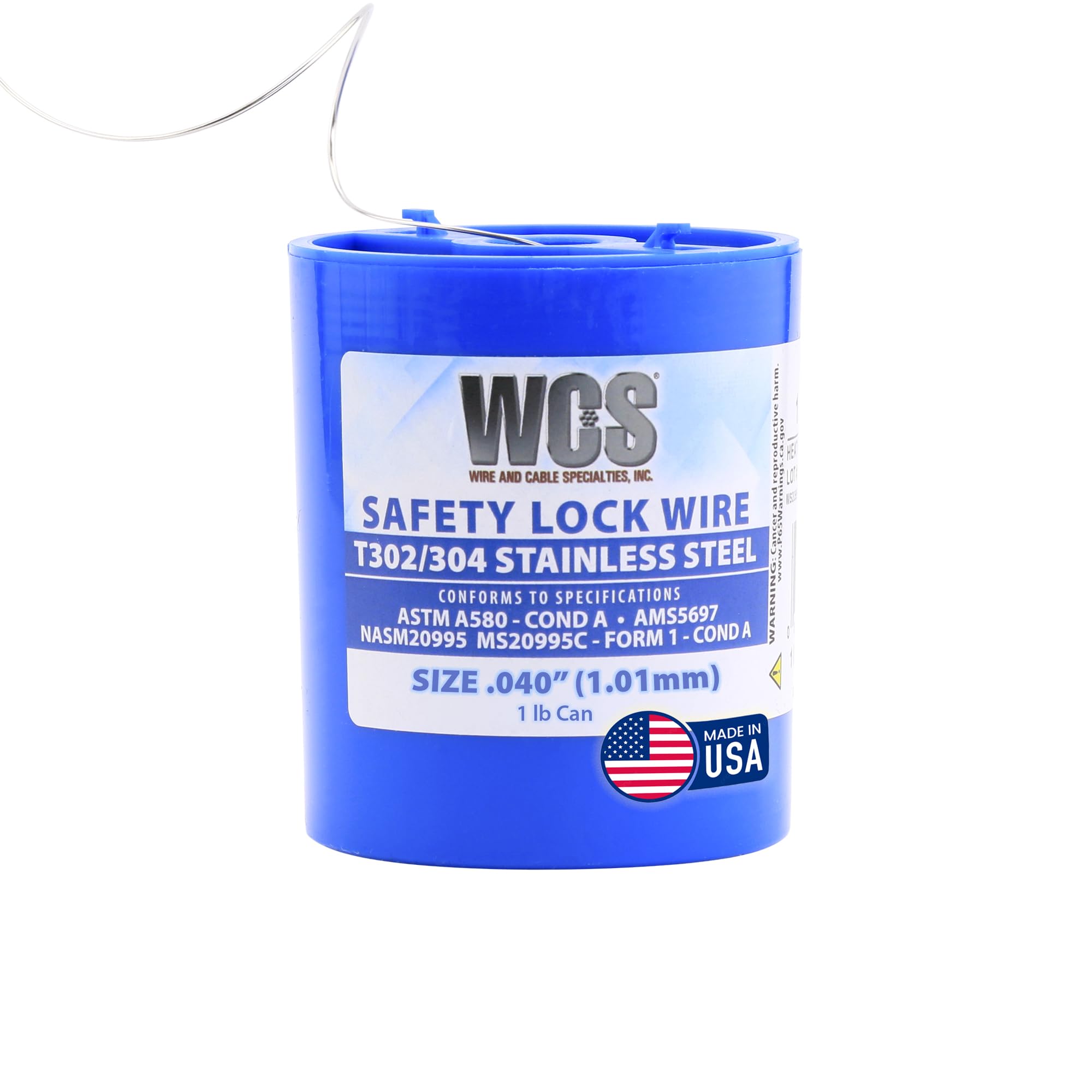 Amazon.com: WCS .040 Stainless Steel Safety Lock Wire, T302/304